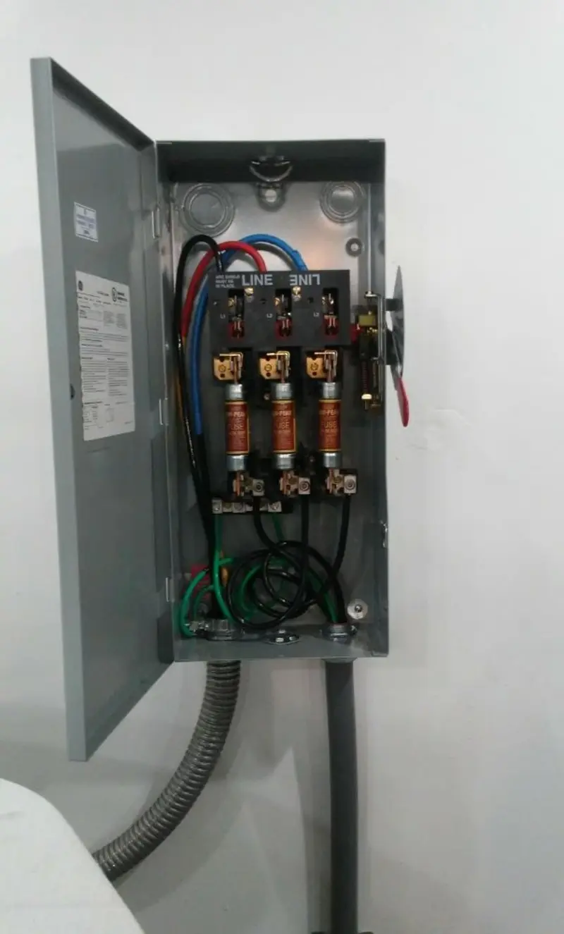Three-phase disconnect switch installed for Electrical Wiring & Rewiring in New Martinsville