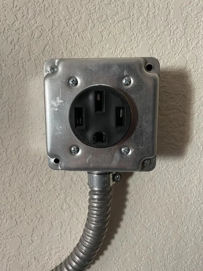NEMA 14-50 outlet installed for Smart Home Electrical in New Martinsville